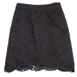 Aritzia black lace mini skirt